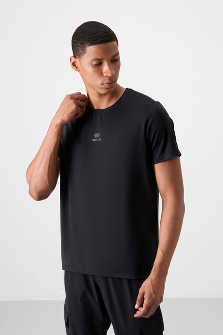 Heren T-shirt met Korte Mouwen en Logo Patch - Image 1