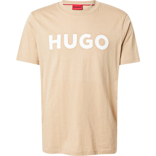 Hugo Heren Logo Regular T-Shirt (Beige) - Image 1