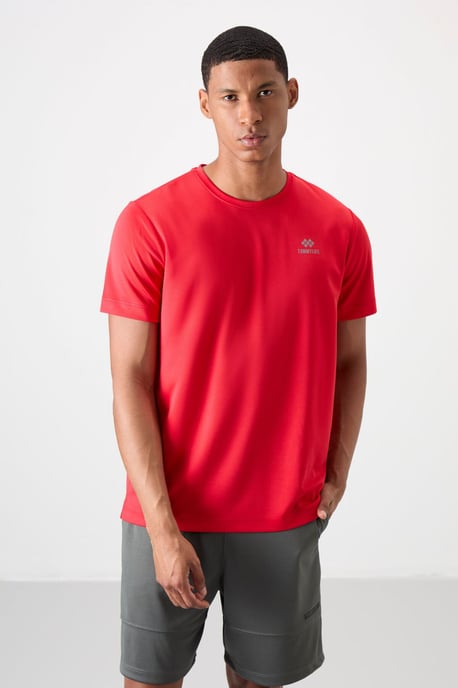 Heren T-shirt metLogo Print en Ronde Hals - Image 4