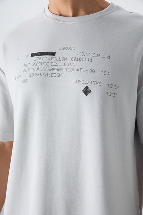 Oversized Geprinte Crew Neck T-shirt - Image 3