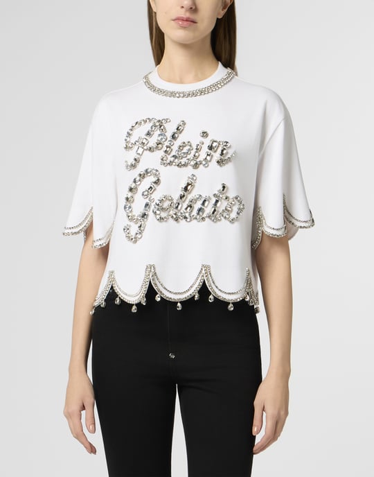 Cropped T-Shirt Crystal Waves - Image 2