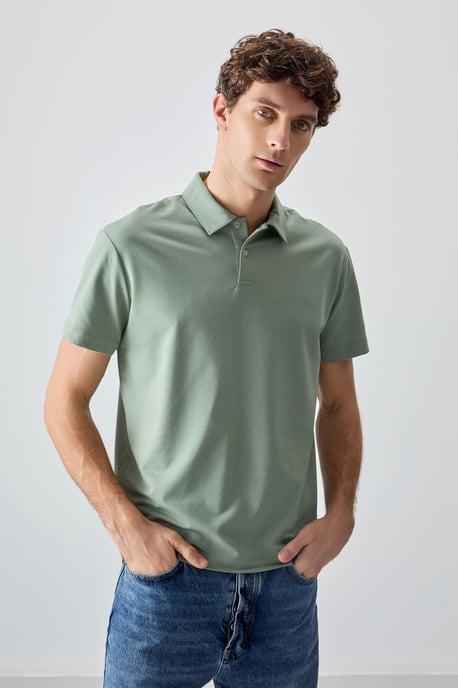 Oversized Polo Kragen T-shirt - Image 1