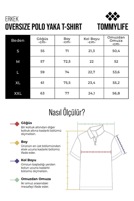 Oversized Polo Kragen T-shirt - Image 6