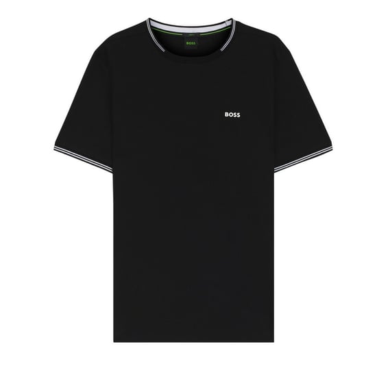 Boss Heren Hbg Taul katoenen T-shirt met normale pasvorm (Zwart) - Image 1