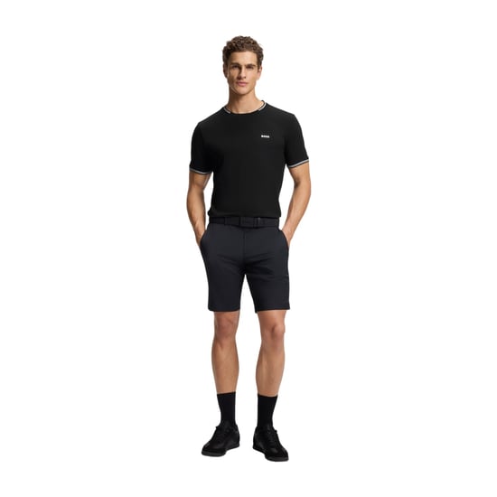Boss Heren Hbg Taul katoenen T-shirt met normale pasvorm (Zwart) - Image 3