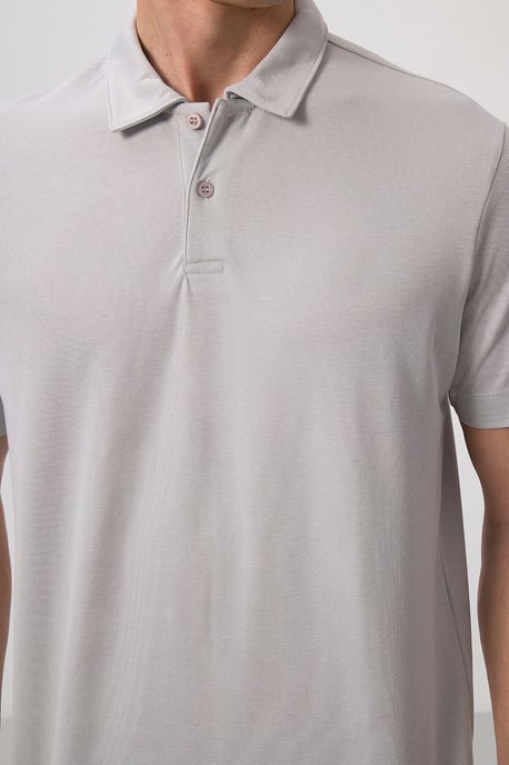 Heren Katoen Elastaan Polo T-Shirt - Image 3