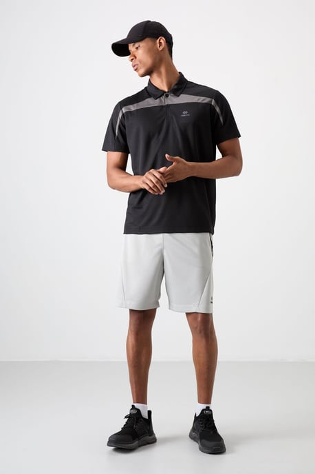 Heren Colour-Blocked Polo T-Shirt - Image 2