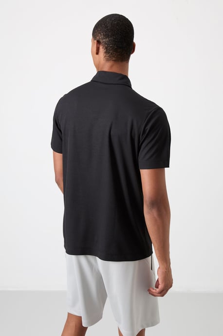 Heren Colour-Blocked Polo T-Shirt - Image 6