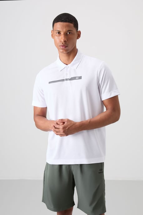 Heren Polo Kraag Knop T-shirt - Image 4