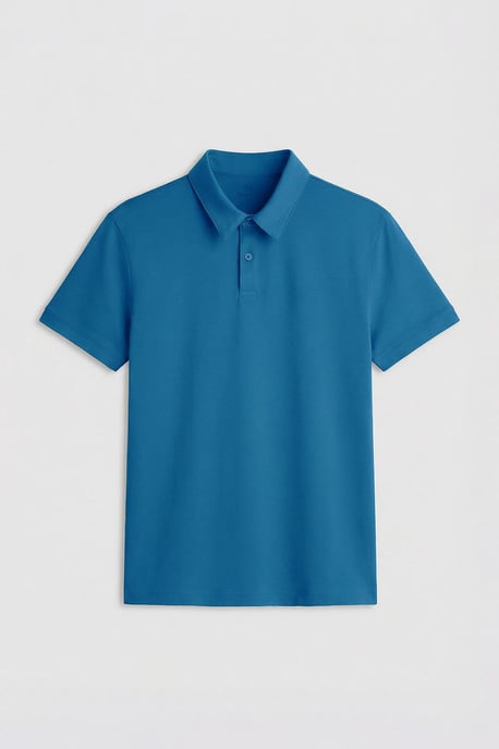 Heren Katoen Elastaan Polo T-shirt - Image 1