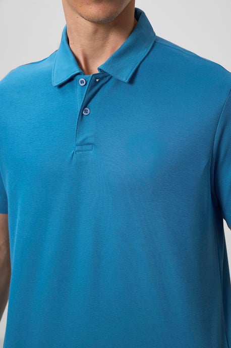 Heren Katoen Elastaan Polo T-shirt - Image 3