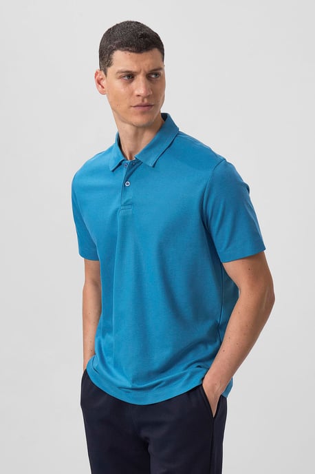 Heren Katoen Elastaan Polo T-shirt - Image 4