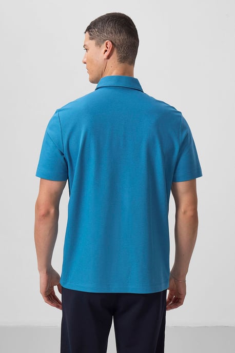 Heren Katoen Elastaan Polo T-shirt - Image 6