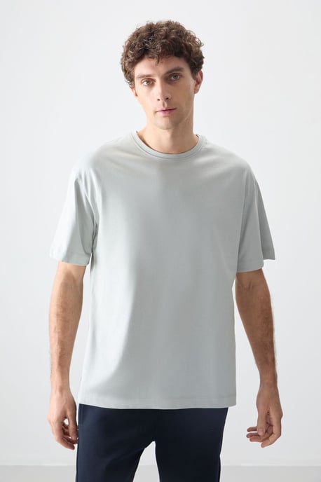 Oversized Katoenen Crew Neck T-Shirt - Image 2
