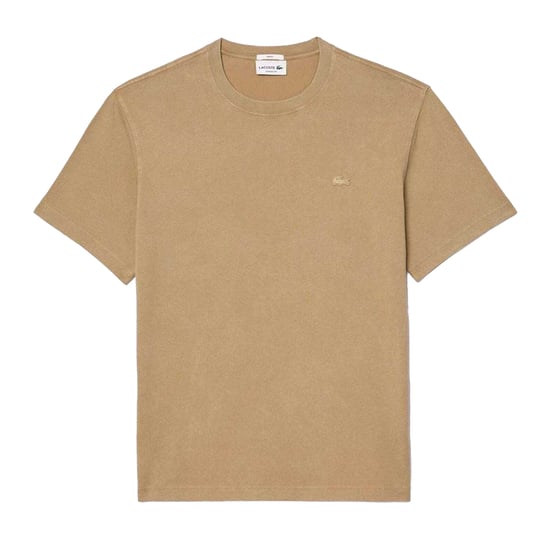Lacoste Unisex Adult Zwaar Katoenen T-Shirt (Beige) - Image 2