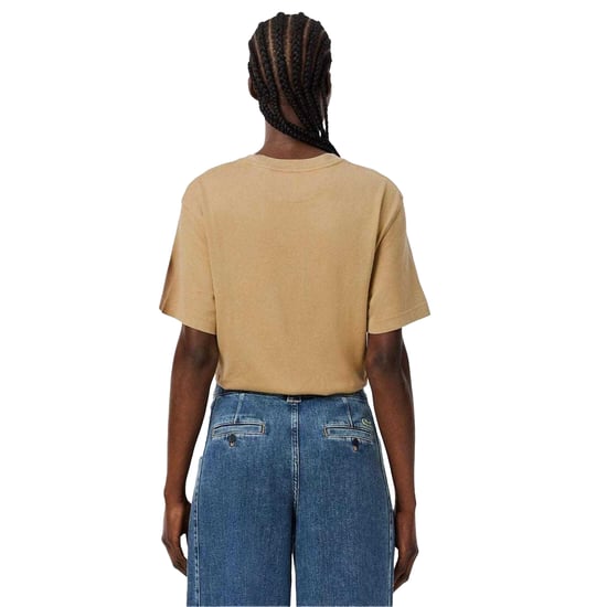 Lacoste Unisex Adult Zwaar Katoenen T-Shirt (Beige) - Image 3