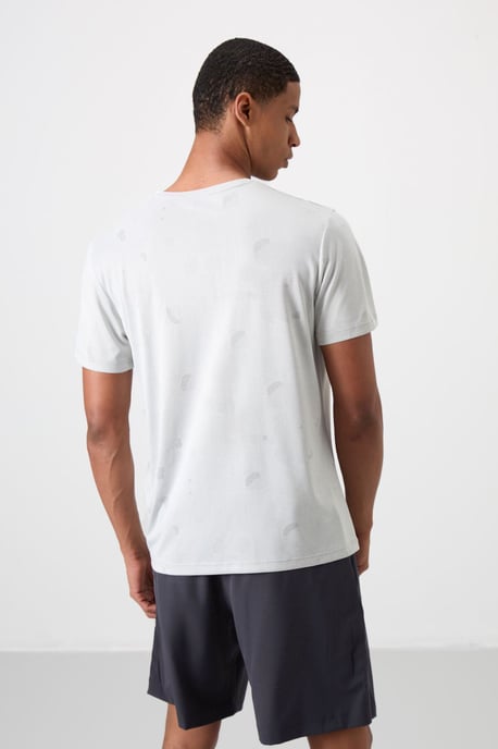 Heren T-shirt met kleurblokken en ronde hals - Image 5