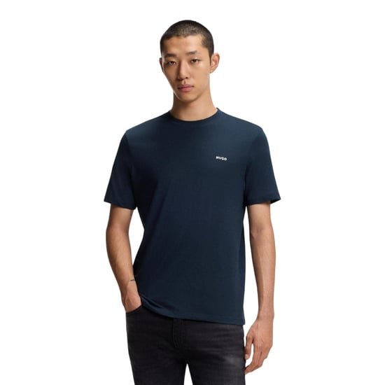 Hugo Heren borst Logo Regular T-Shirt (Donkerblauw) - Image 1
