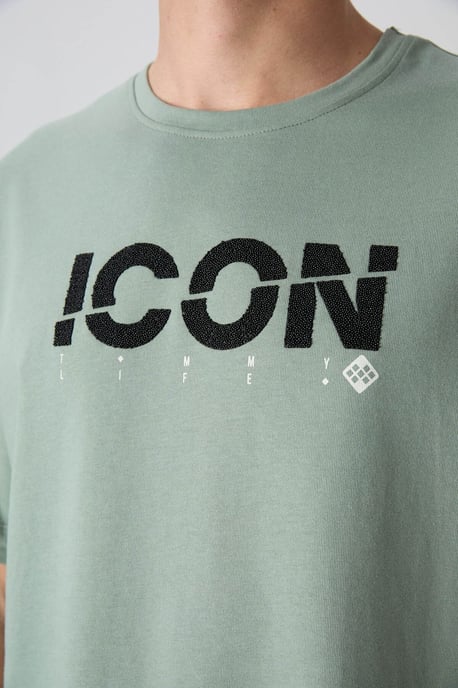 Overgrote Logo Print Crew Neck T-Shirt - Image 3