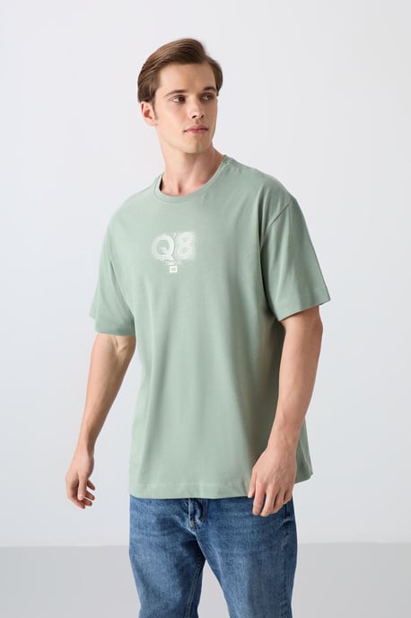 Overlookende Gedrukte Logo Crew Neck T-Shirt - Image 4