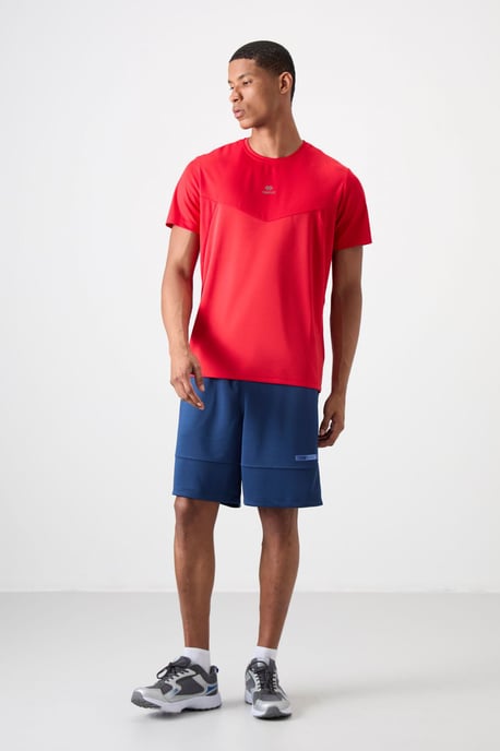 Heren Effen Polyester T-shirt met Ronde Hals - Image 3