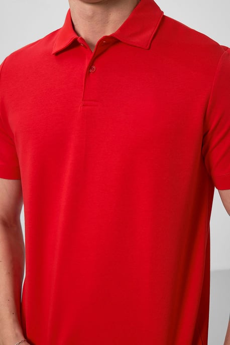 Heren Katoenen Elastaan Polo T-Shirt - Image 4