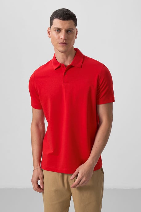 Heren Katoenen Elastaan Polo T-Shirt - Image 5