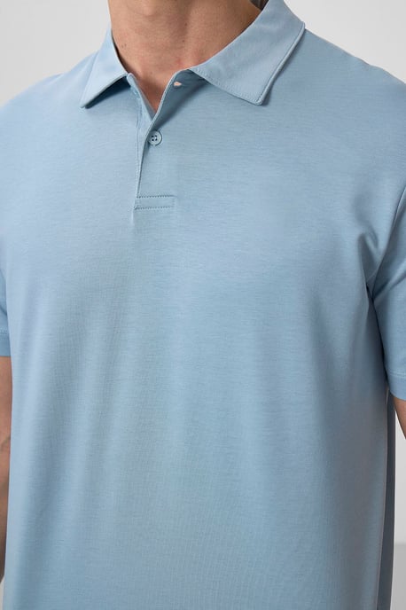 Heren Katoenen Elastaan Polo T-Shirt - Image 4