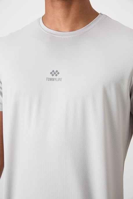 Heren T-shirt met korte mouwen en logo-patch - Image 3