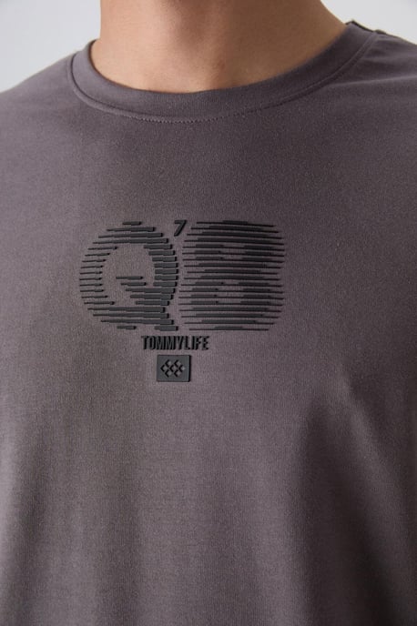 Oversized Bedrukte Logo Crew Neck T-Shirt - Image 3