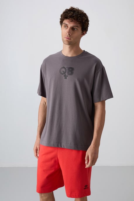 Oversized Bedrukte Logo Crew Neck T-Shirt - Image 4