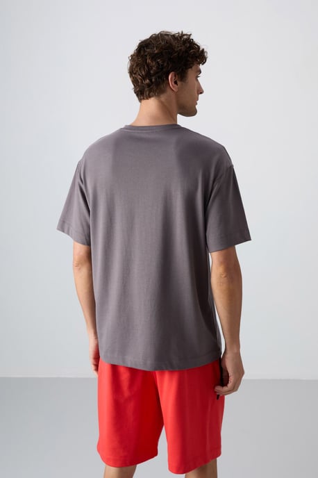 Oversized Bedrukte Logo Crew Neck T-Shirt - Image 5
