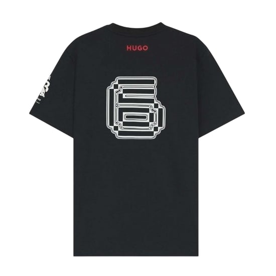 Hugo Heren Katoenen Oversized T-Shirt (Zwart) - Image 2