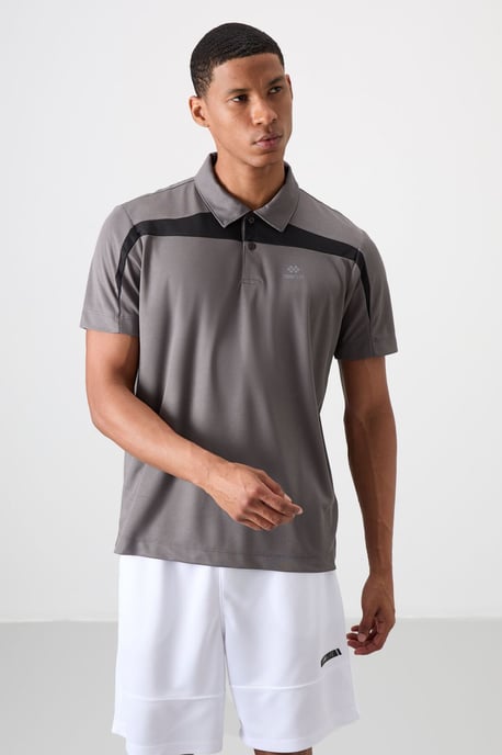 Heren kleur-geblokkeerde polo t-shirt - Image 4