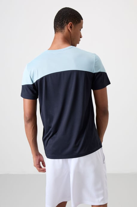 Heren T-shirt met kleurafwisseling en ronde hals - Image 5