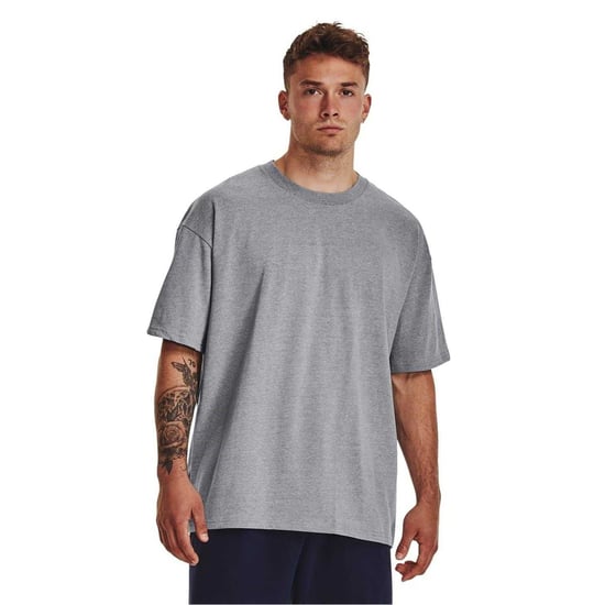 Under Armour Unisex Adult Zwaargewicht T-shirt met korte mouwen (Grijs) - Image 1
