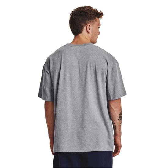 Under Armour Unisex Adult Zwaargewicht T-shirt met korte mouwen (Grijs) - Image 4