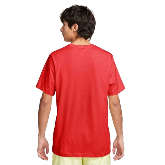 Nike Heren Club T-Shirt (Universitair Rood/Wit) - Image 4