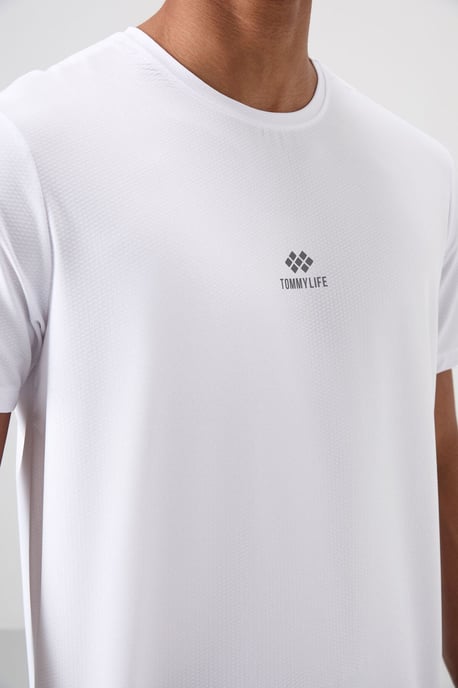 Heren T-shirt met logo-patch en korte mouwen - Image 3