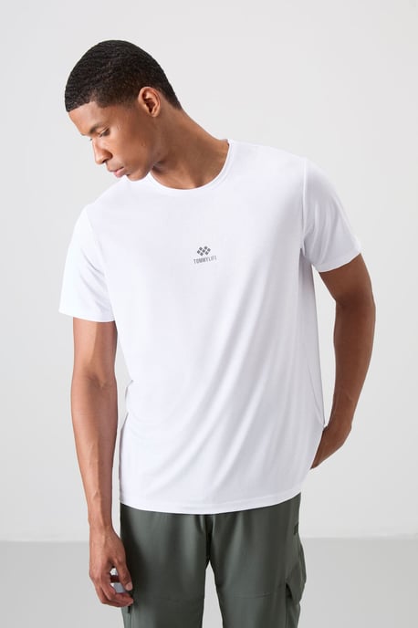 Heren T-shirt met logo-patch en korte mouwen - Image 4