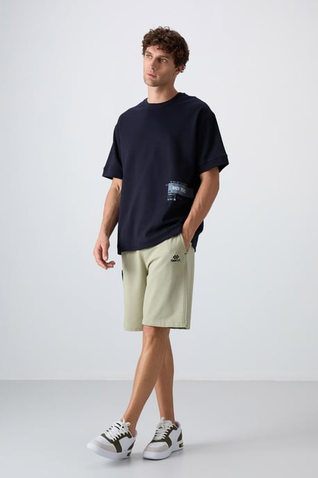 Oversized Katoenmix T-shirt met Ronde Hals - Image 2