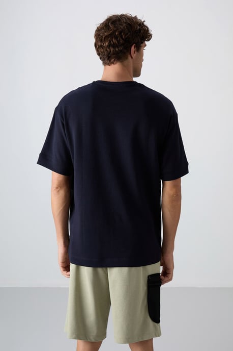 Oversized Katoenmix T-shirt met Ronde Hals - Image 5