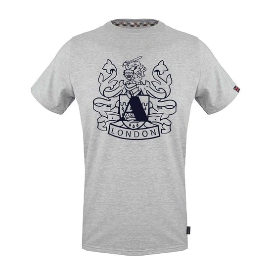 Aquascutum Heren Shield Logo Jersey Crew Neck T-Shirt (Grijs) - Image 1