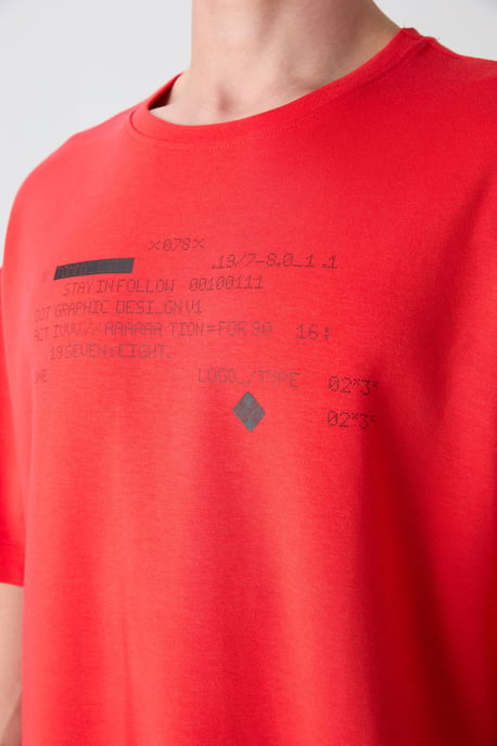 Oversized Geprinte Crew Neck T-shirt - Image 3