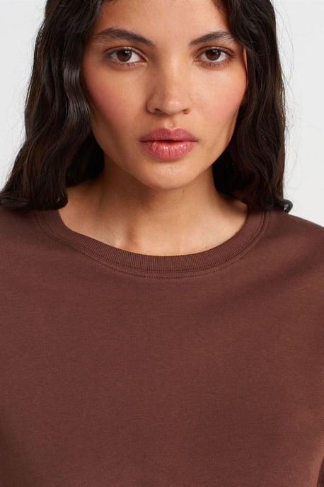 Dames Katoenen Crew Neck T-Shirt - Image 3