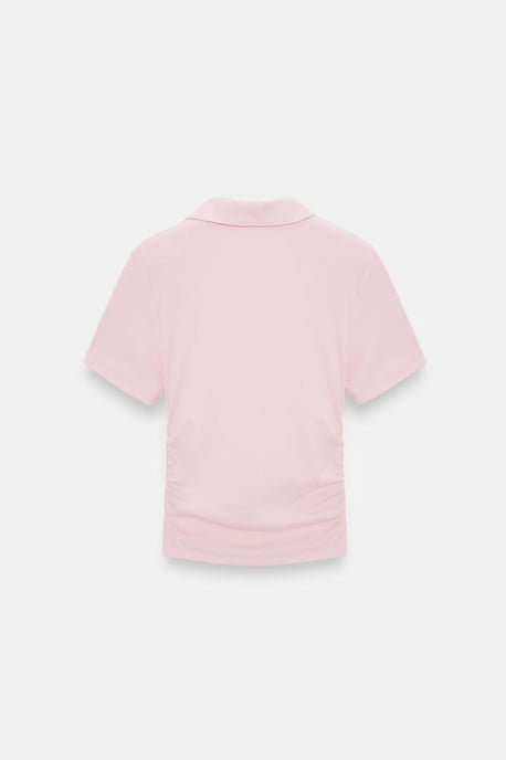 Dames Crop Slim Fit Polo T-shirt - Image 6