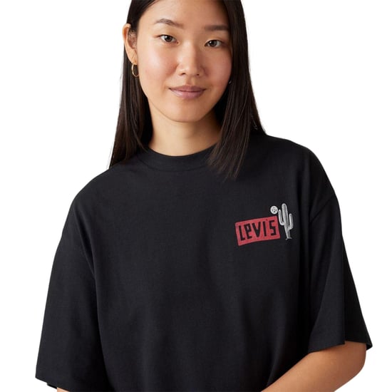 Levis Dames/Dames rugprint los T-shirt (Blauw) - Image 4