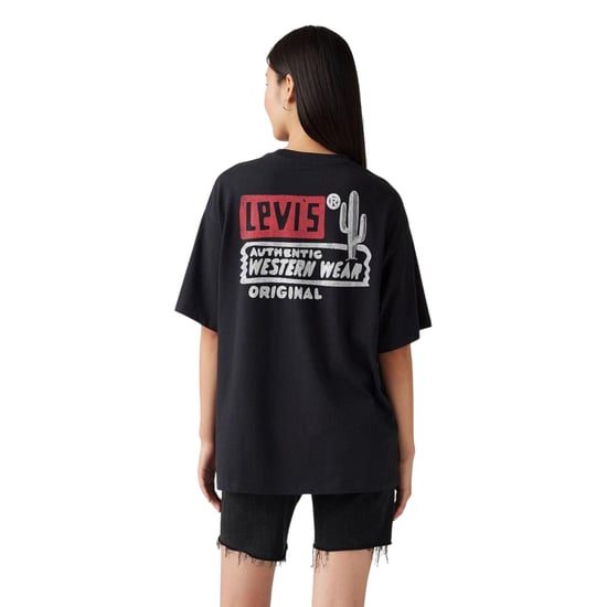 Levis Dames/Dames rugprint los T-shirt (Blauw) - Image 5