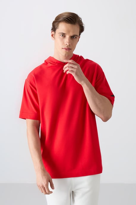 Oversized Hooded Korte Mouwen T-Shirt - Image 4