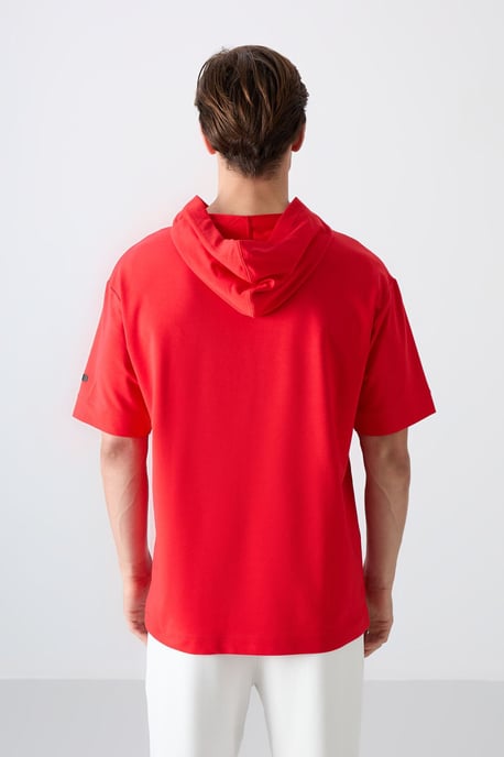 Oversized Hooded Korte Mouwen T-Shirt - Image 5